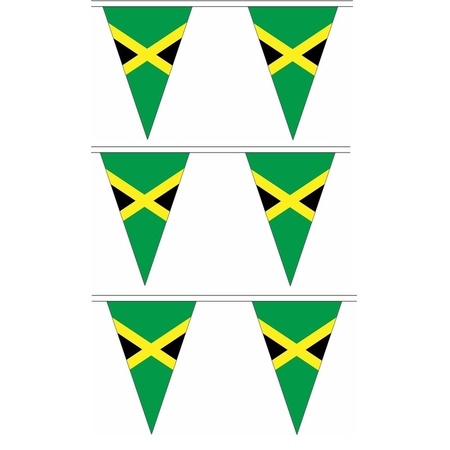 3x Polyester vlaggenlijn Jamaica 5 meter