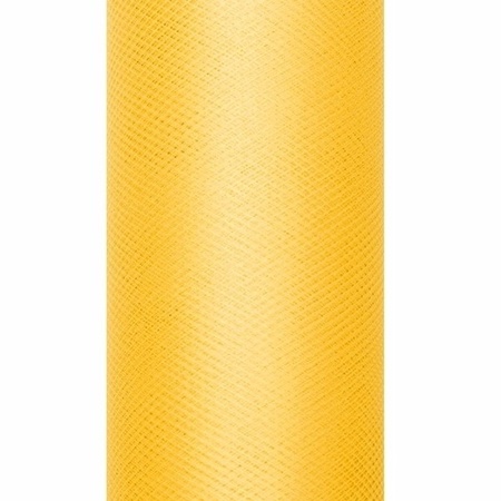 3x rolls of  yellow tulle 0,15 x 9 meter