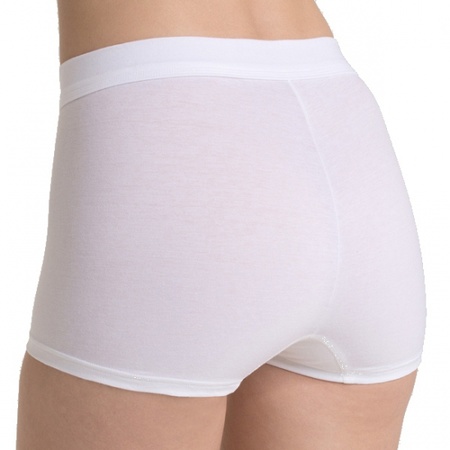 3x Double comfort ladies shorts white