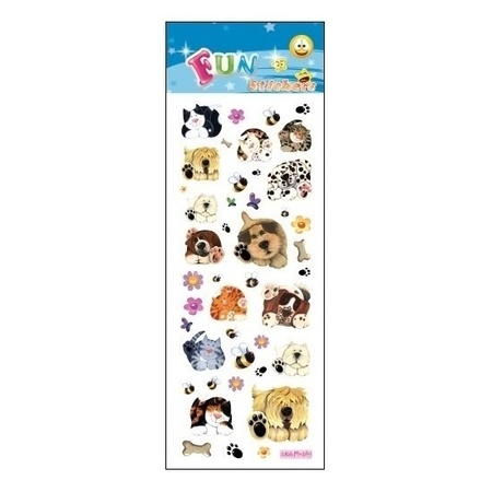 3x Sticker sheet  cats and dogs