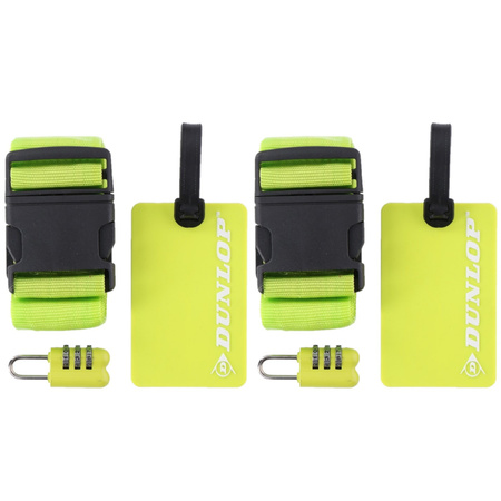3x pieces green luggage accessory set 3-pcs