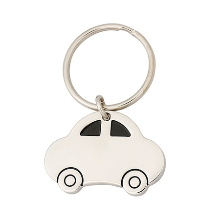 3x pieces keyrings with car 4,5 cm