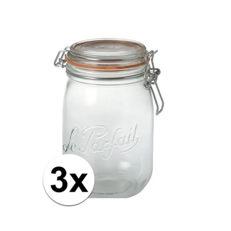 3x Weck jars 1 liter