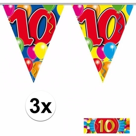 3x Flagline 10 years simplex with free sticker