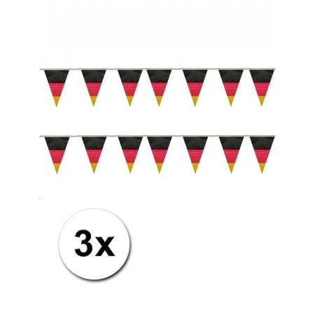 3x Vlaggenlijn Duitsland 10 meter