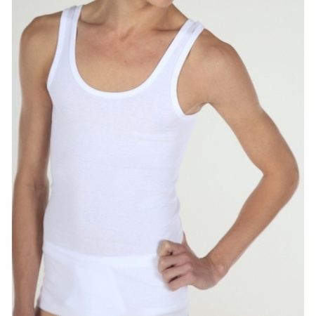 3x White Beeren mens underwear singlet - size L