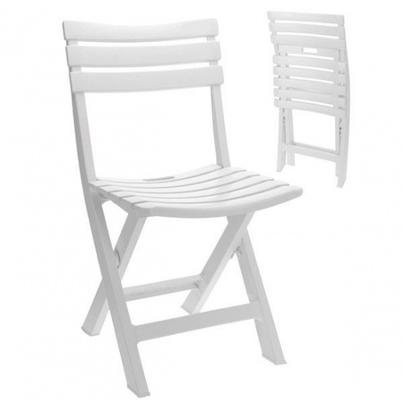 White folding chairs 4x