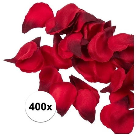 400x Rode strooi rozenblaadjes 3 cm