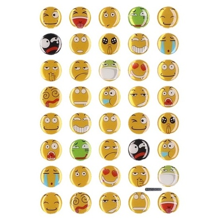 40x Emotie stickers