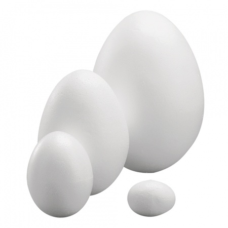40x stuks piepschuim eieren hobby / knutsel materiaal 4,5 cm