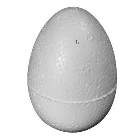 40x piece Styrofoam eggs 10 cm