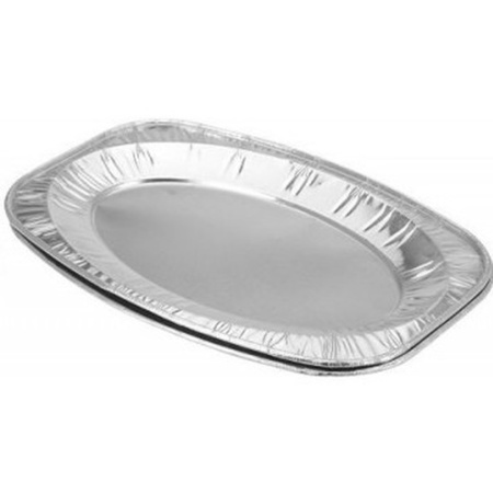 4x aluminum serving dishes 43 cm