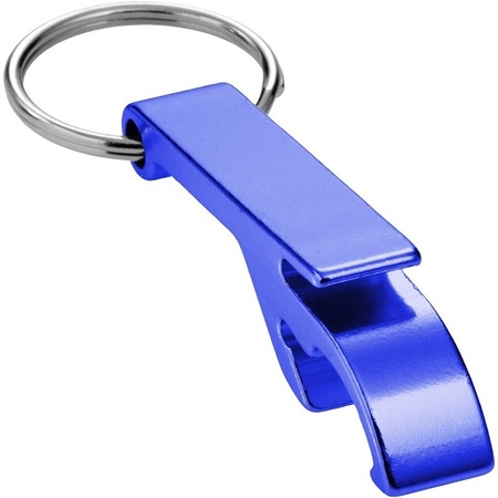 4x Bottle opener keychain blue