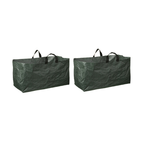 4x Green square trunk gardening bags 225ltr
