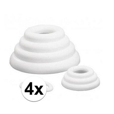 4x Styrofoam flat rings 30 cm