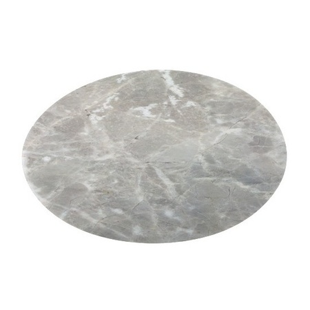 4x ronde placemat marmer grijs 38 cm