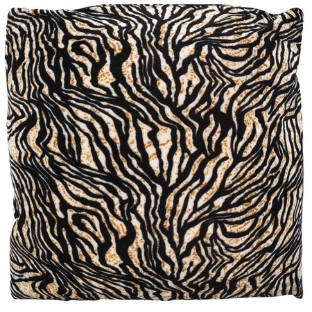 4x Sierkussens met tijger dierenprint 45 cm