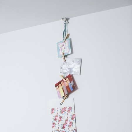 4x Slingers/decoratie ophangen slingerklemmen roze
