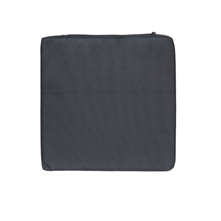 4x Stoelkussens voor binnen en buiten in de kleur zwart 40 x 40 cm Tuinkussens voor buitenstoelen.