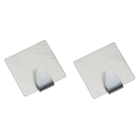 Adhesive hooks squared 4 pieces