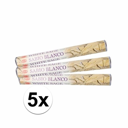 5 packages incense white Sage 