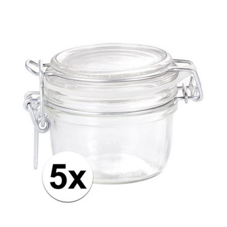 5 weck jars 125 ml transparent