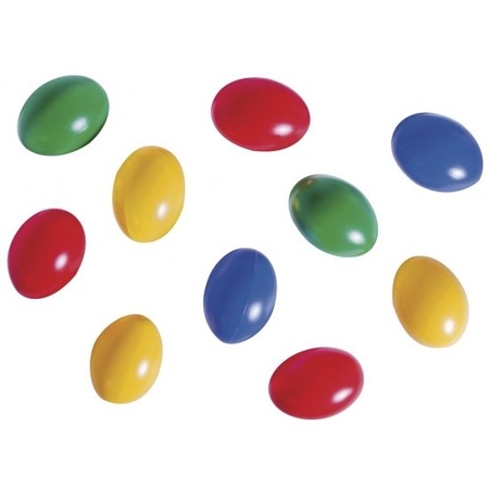 50x Coloured plastic eggs