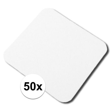 50x Unprinted beer coasters square