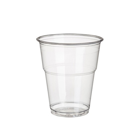 50x PLA transparent drinking cups 300 ml 