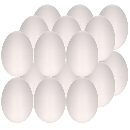 50x stuks piepschuim eieren hobby / knutsel materiaal 4,5 cm