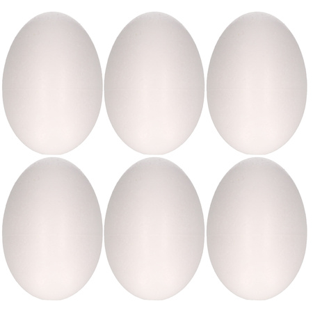 50x stuks piepschuim eieren hobby / knutsel materiaal 4,5 cm
