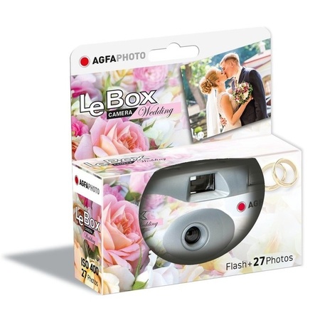 5x Bruiloft wegwerp cameras met flitser voor 27 kleuren fotos