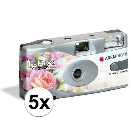 5x Wedding/bachelor disposable camera with flash