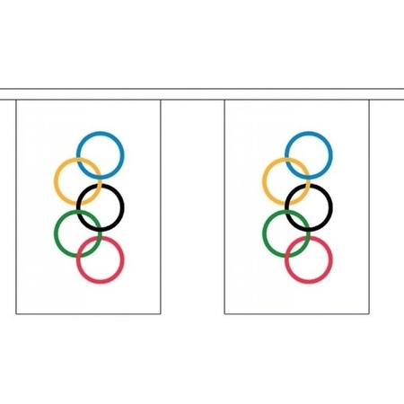 5x Buiten vlaggenlijn Olympische Spelen 3 m