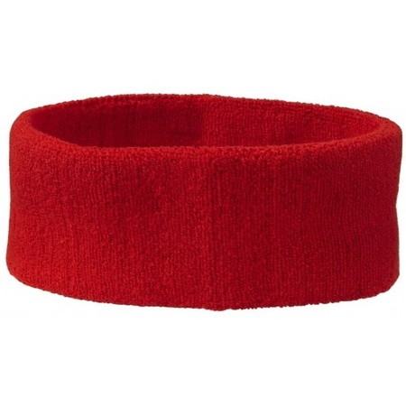 Red headband for sport 5 pieces