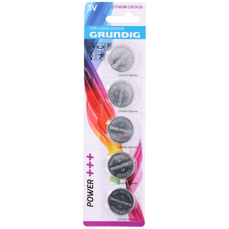 Button cell battery 5 pieces cr2430 3V