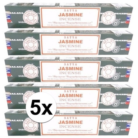 5x Nag Champa wierook Jasmine 15 gram