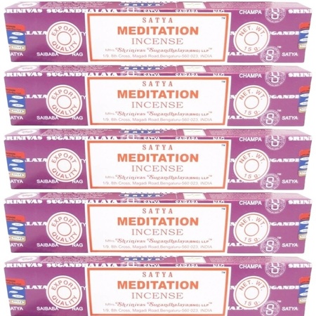 5 packages Nag Champa Meditation