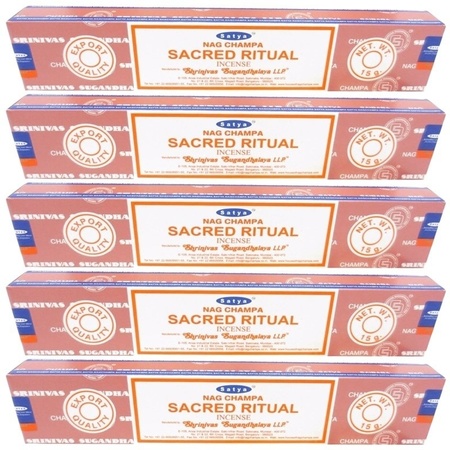 5 packages Nag Champa  Sacred Ritual 