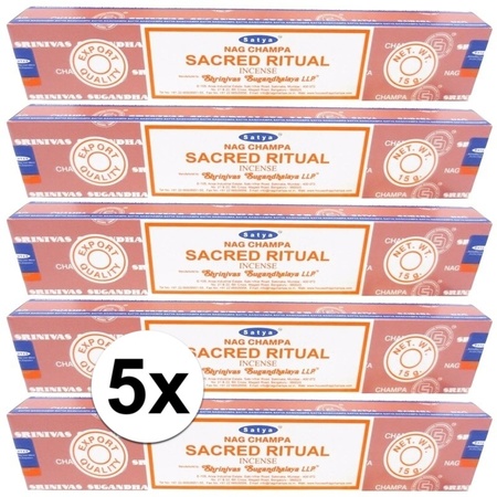 5x Nag Champa wierook Sacred Ritual   15 gram