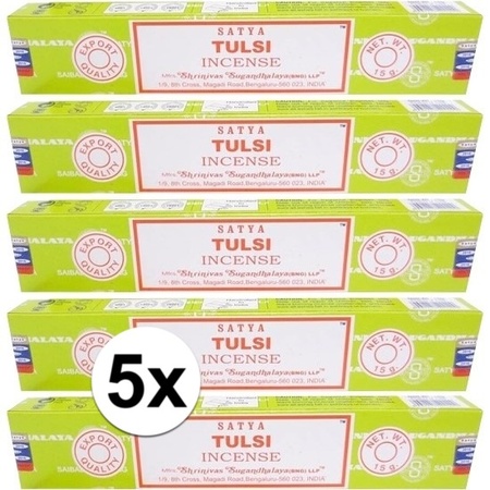 5 packages Nag Champa Tulsi