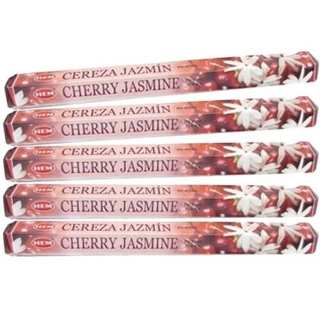 5x pakje wierook stokjes Cherry Jasmine 