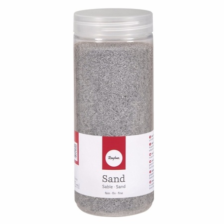 5x potjes fijn decoratie zand zilver 475 ml