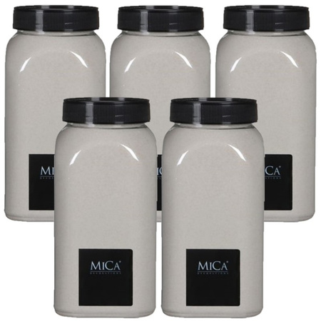 5x packets decorative sand off white 650 ml