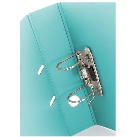 5x Ring binder folder turquoise 75 mm A4