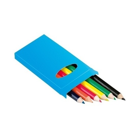 5x setje potloden 6 stuks gekleurd
