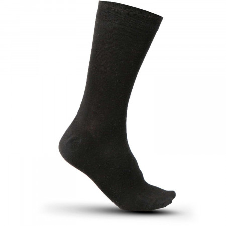 5x pieces cotton socks black size 39-42