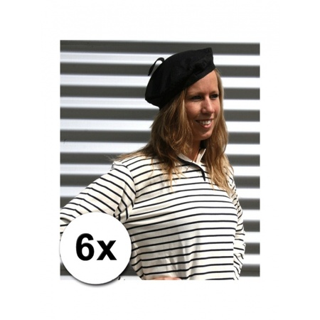 6 affordable black berets adults 