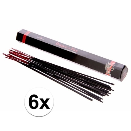 6 x Incense sticks red roses 15 pieces