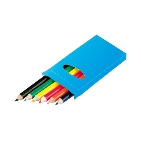 60x Doosjes kleurpotloden met 6 potloden